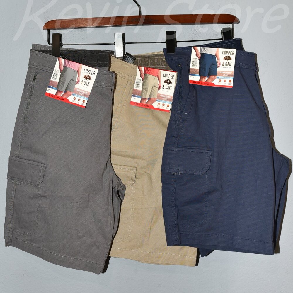 3 pairs Copper & Oak‎ Men's Cargo Shorts. Price is for 3 .
